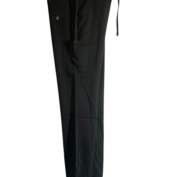 Medichic Black scrub Pants-Size M petite-NWT-Elastic/Drawstring Waist-Pockets - Picture 5 of 9